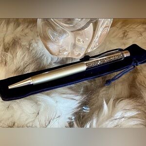 ❣️sold❣️SWAROVSKI✨Retired All-Taupe✨: Luxury Beige Latte Crystalline Pen